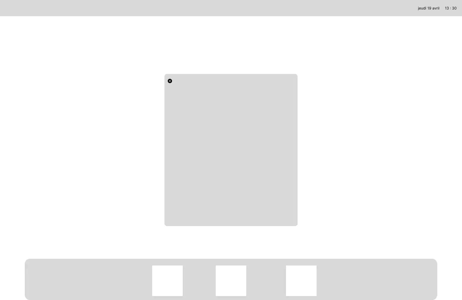 Version 2 de la page d'index. Prototype en blanc et gris