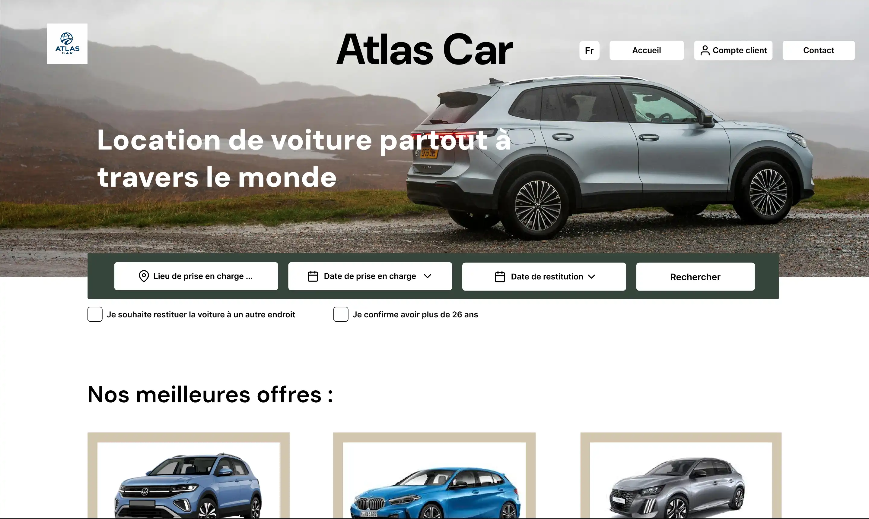 Capture d'écran de la maquette de mon projet Redesign.